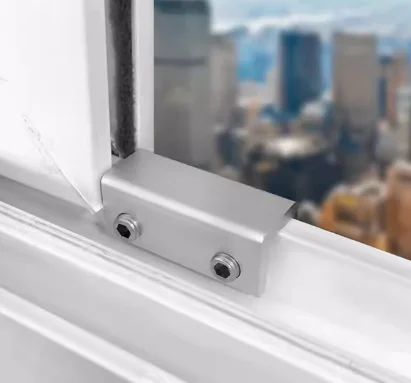 Window Stopper with Small Wrench Stainless Steel Material Sliding Window Lock Easy To Install Move Window Child Safety Lock