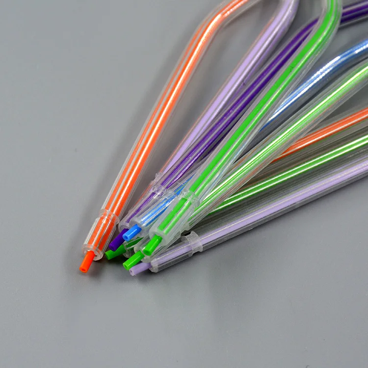 
2021 lowest price Colorful Dental Tubes Disposable Air Water Syringe Tip 3-Way Syringe 