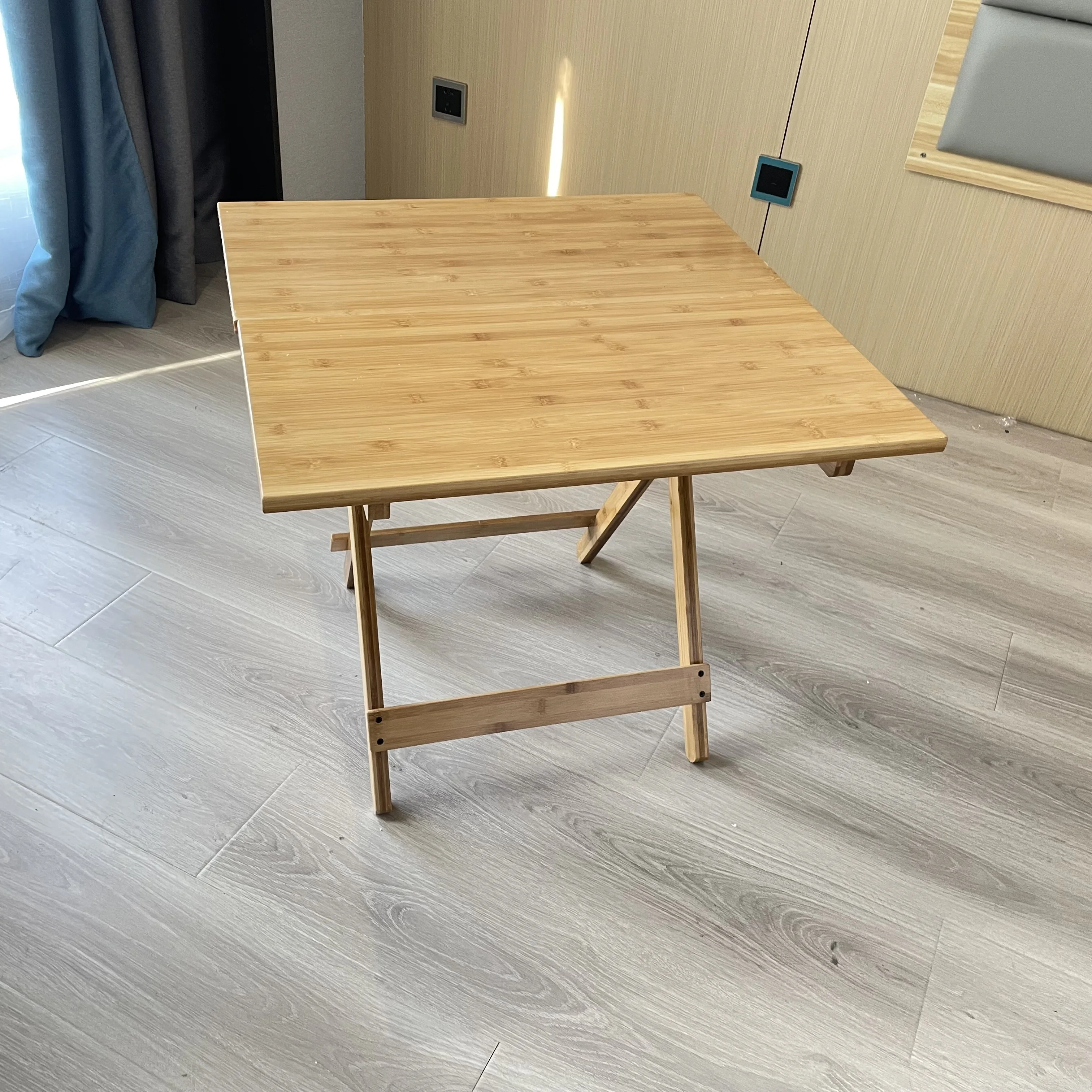 Portable Made Of Bamboo And Wood Direct Deal Picnic Barbecue Camping Wall Foldable Table cheap Folding Table