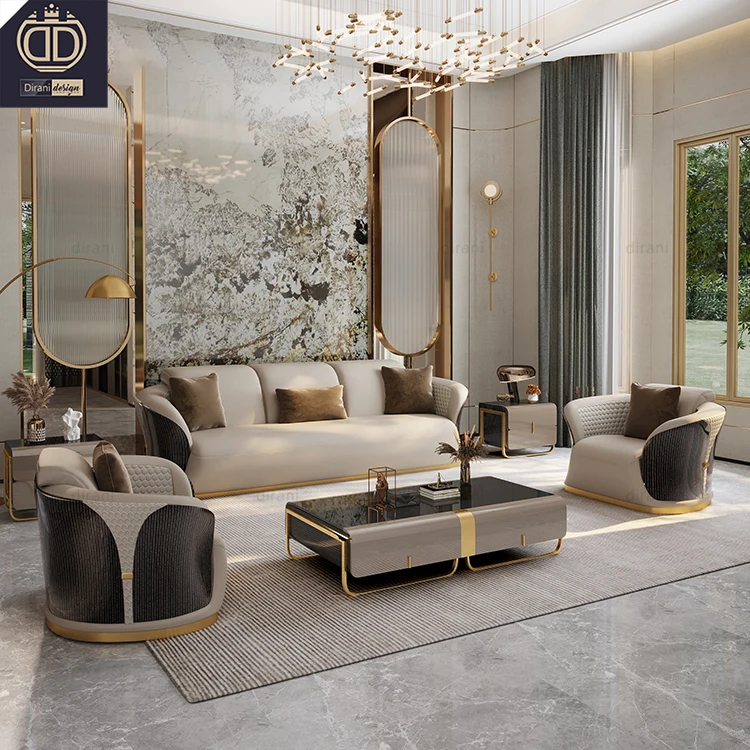 Modern Italian Luxury Sofa Set Furniture One Stop Solutions for Home House Hotel Villa Projects