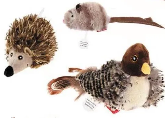 Hot Sale Toy Nature Safe Feather Self-Happy Plush Talkiing Intelligent Sensor Animal Model Simulation Hunting Cat Pet toys