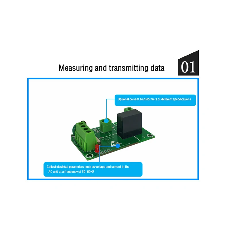 mini digital power meter rs485 communication Modbus RTU power acquisition monitoring module