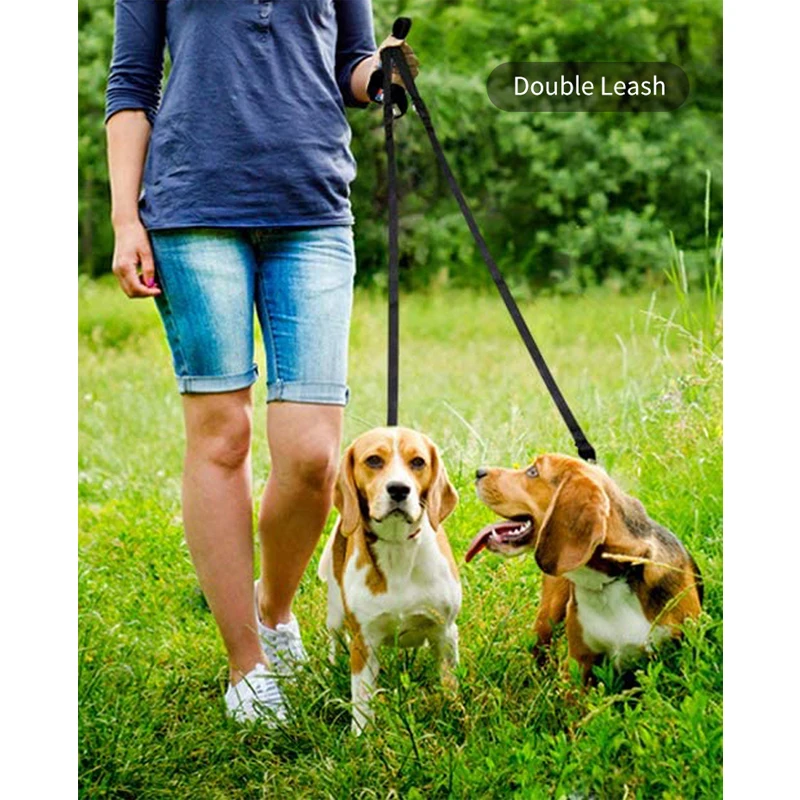 Multifunctional Eco-friendly Double Heads Waterproof Pvc Tpu Pet Dog Leash