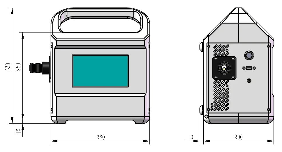 Wuhan KEYI 20W 25W 30W Portable Mini Handheld Fiber Laser Marking Machine For Metal Mobile Phone Case Bottle