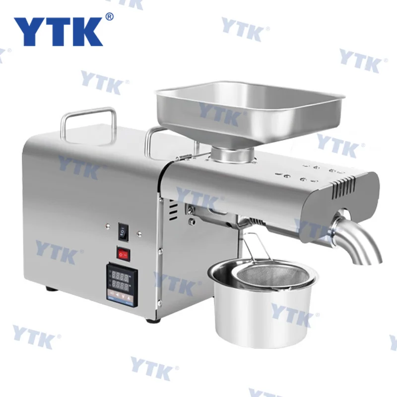 Stainless steel oil press machine household temperature control oil presser commercial oil pressing machine