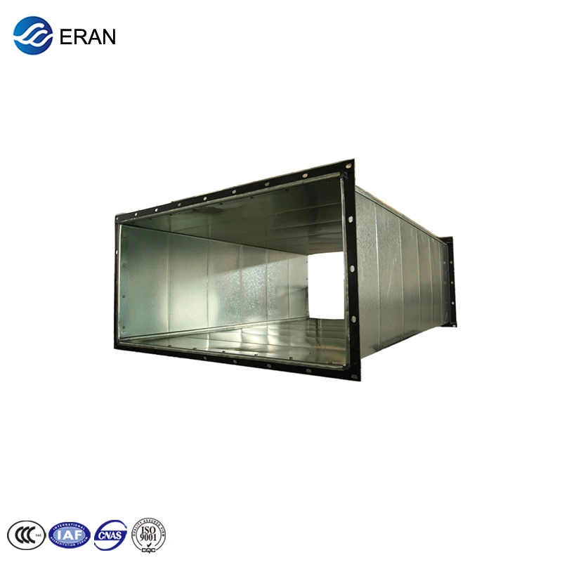 Foshan manufacturer 201/304 stainless steel ventilation duct fire smoke exhaust pipe spiral duct galvanized