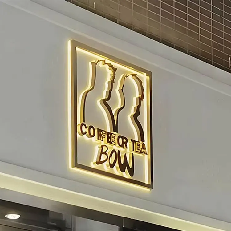 Outdoor Custom 3D Logo Office Indoor Business Sign Board Interior Signage Design Company 3D Letter Signage Channel Letter