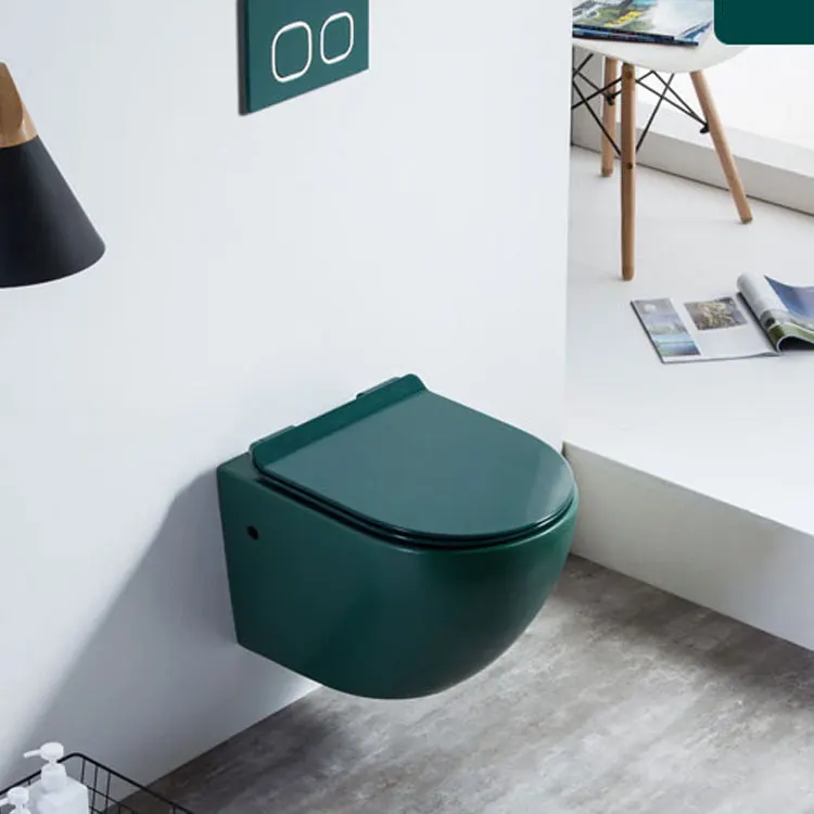 new black wall hung toilets Small family bathroom wc pulse flushing color  toilet bowl modern wall hanging toilet european