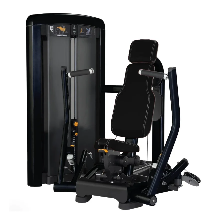 Durable Cardio Strength Training Equipment Stack Weight Seated Chest Press Machine