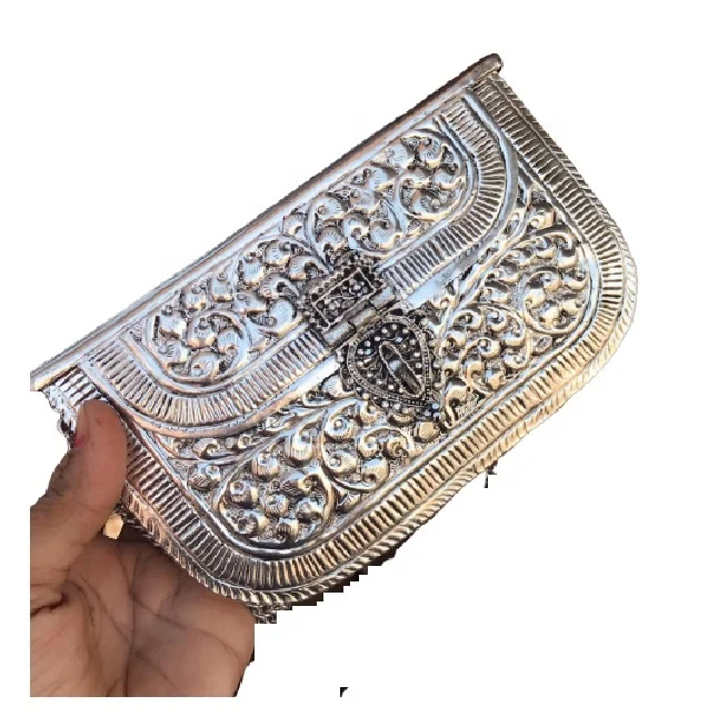 Brass Metal Silver Hot Selling Clutch Bag