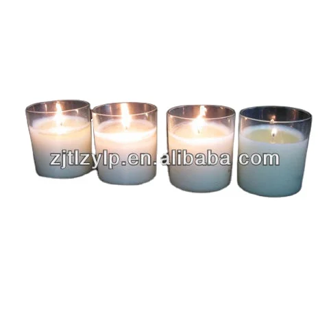 Best selling OEM quality natural soy wax candles in glass holder for home decoration
