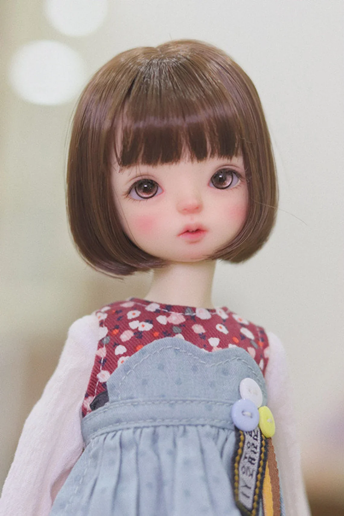 Zoesoul Custom Cute Bob wig for 1/6 1/4 1/3 BJD Doll Wig Synthetic Doll Wigs