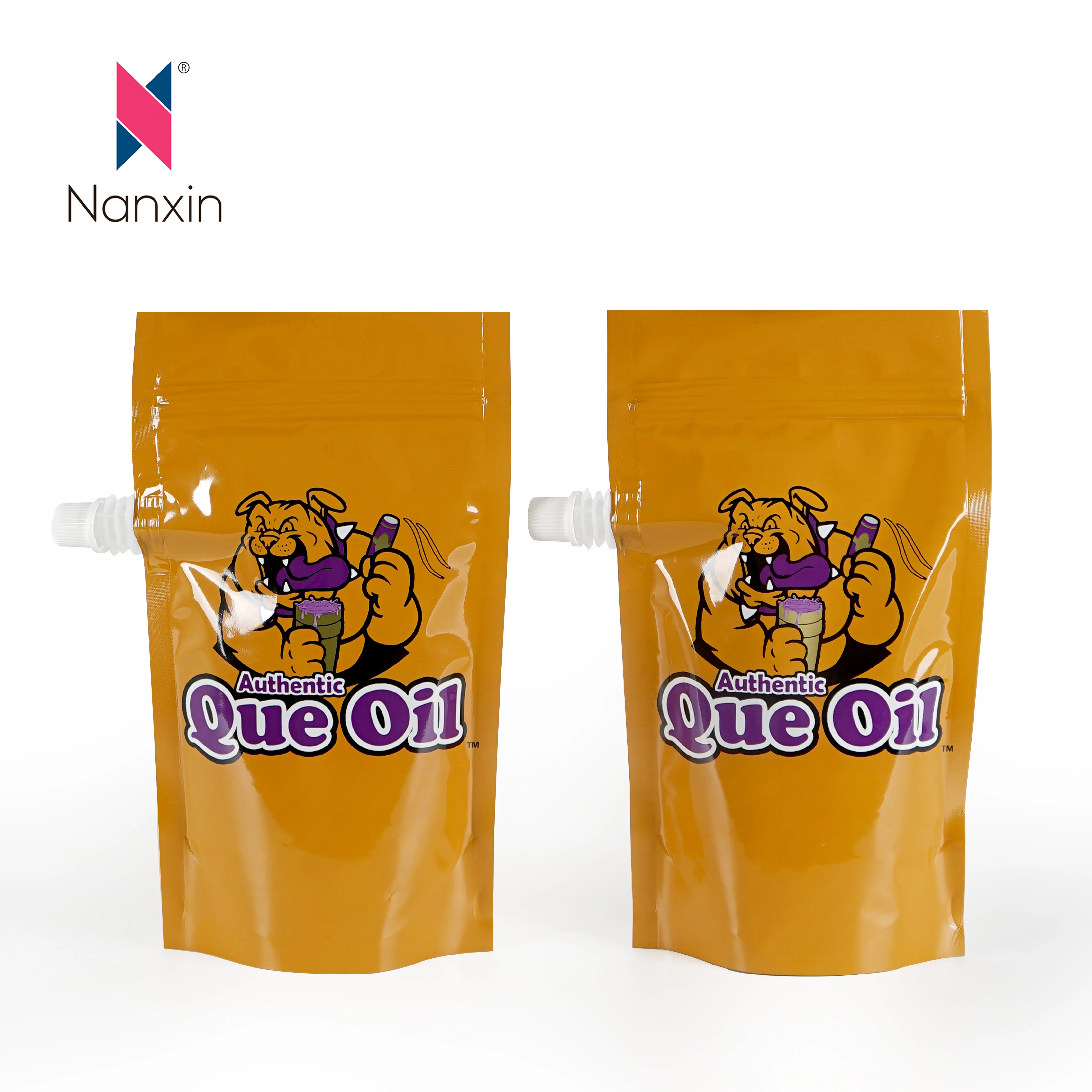 500ml Liquid Beverage Standing Plastic Pouches Milk Tea Drinks Bags Stand Up Spout Pouches For Energy Drinks Packaging