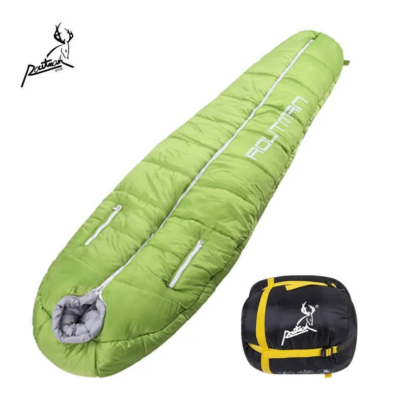
RS-97 ROUTMAN Custom Printed Winter Outdoor Travel Waterproof Mummy Sleeping Bags for Cold Weather 
