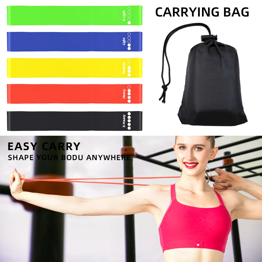 GEDENG 2024 New Design TPE Exercise Fitness Mini 12 Inch Resistance Elastic Band Fitness Loop Bands