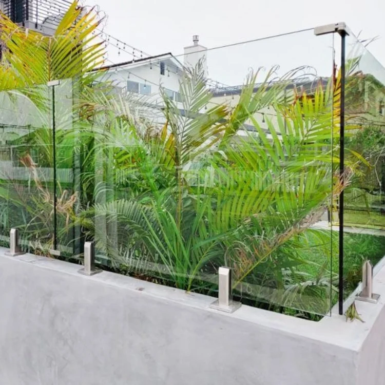 On Sale Aluminium U Channel for 12 mm Glass Corer Post Black Handrail Balustrade for Stairs