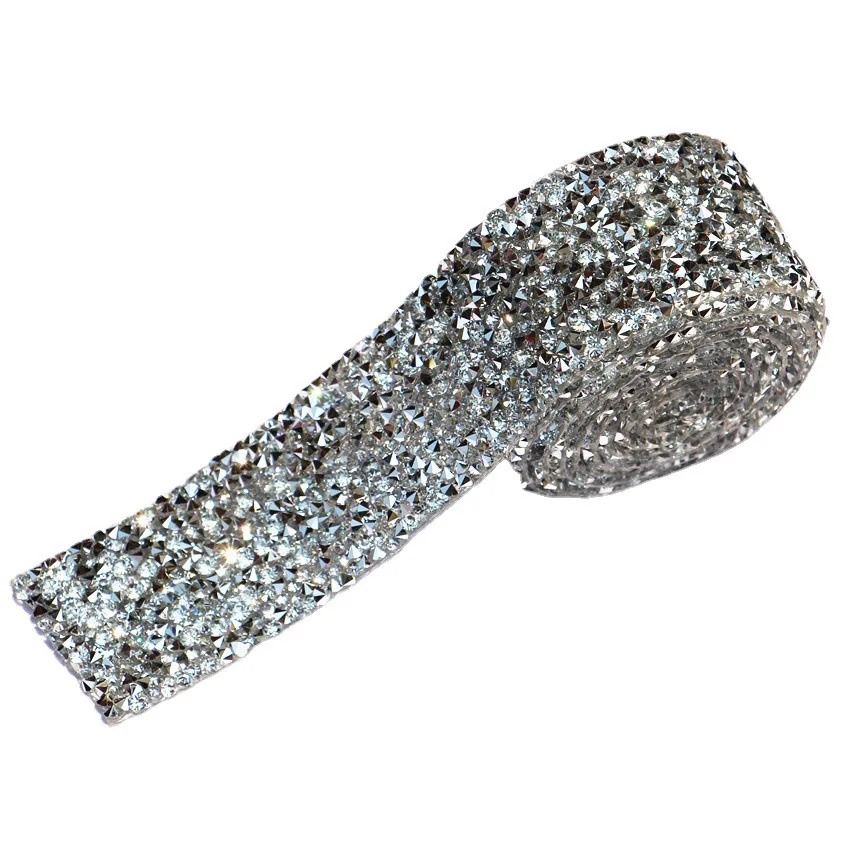 Wholesale Polychrome Self-Adhesive Diy Rhinestone Trim Hot Melt Water Diamond Stickers