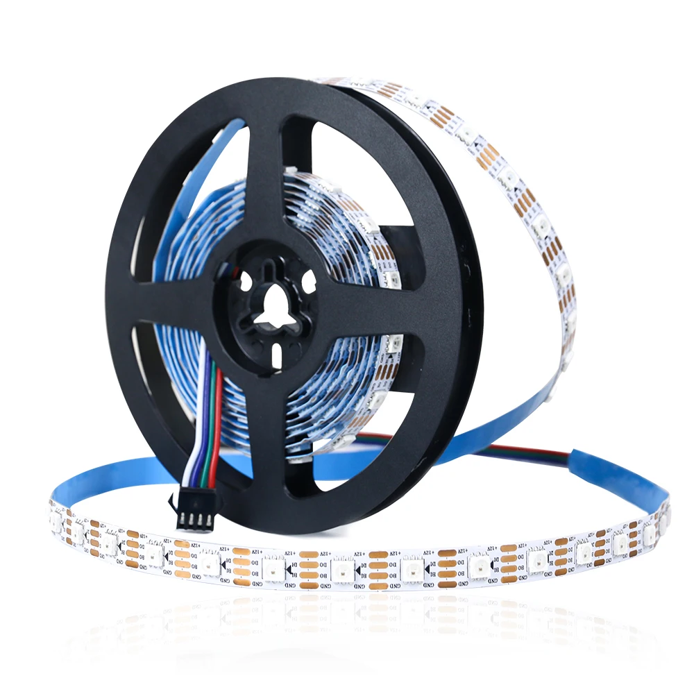 Individually Addressable Tira Ws2812b/2815 5m 5050 Smd 30/60/96/120/144led 5V 12v Smart Programmable Address Pixel RGB Led Strip