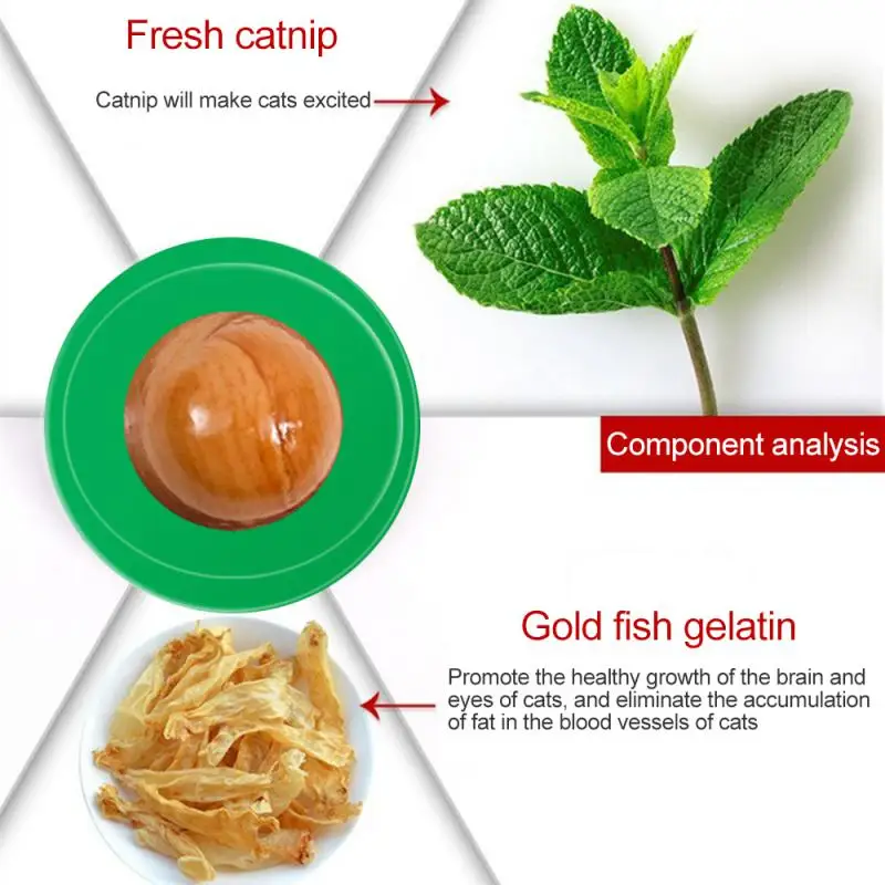 Cat Catnip Toys Pet Products Healthy Nutrition Lollipop Candy Snacks Goods For Cats Sucker Wall Mint Energy Ball