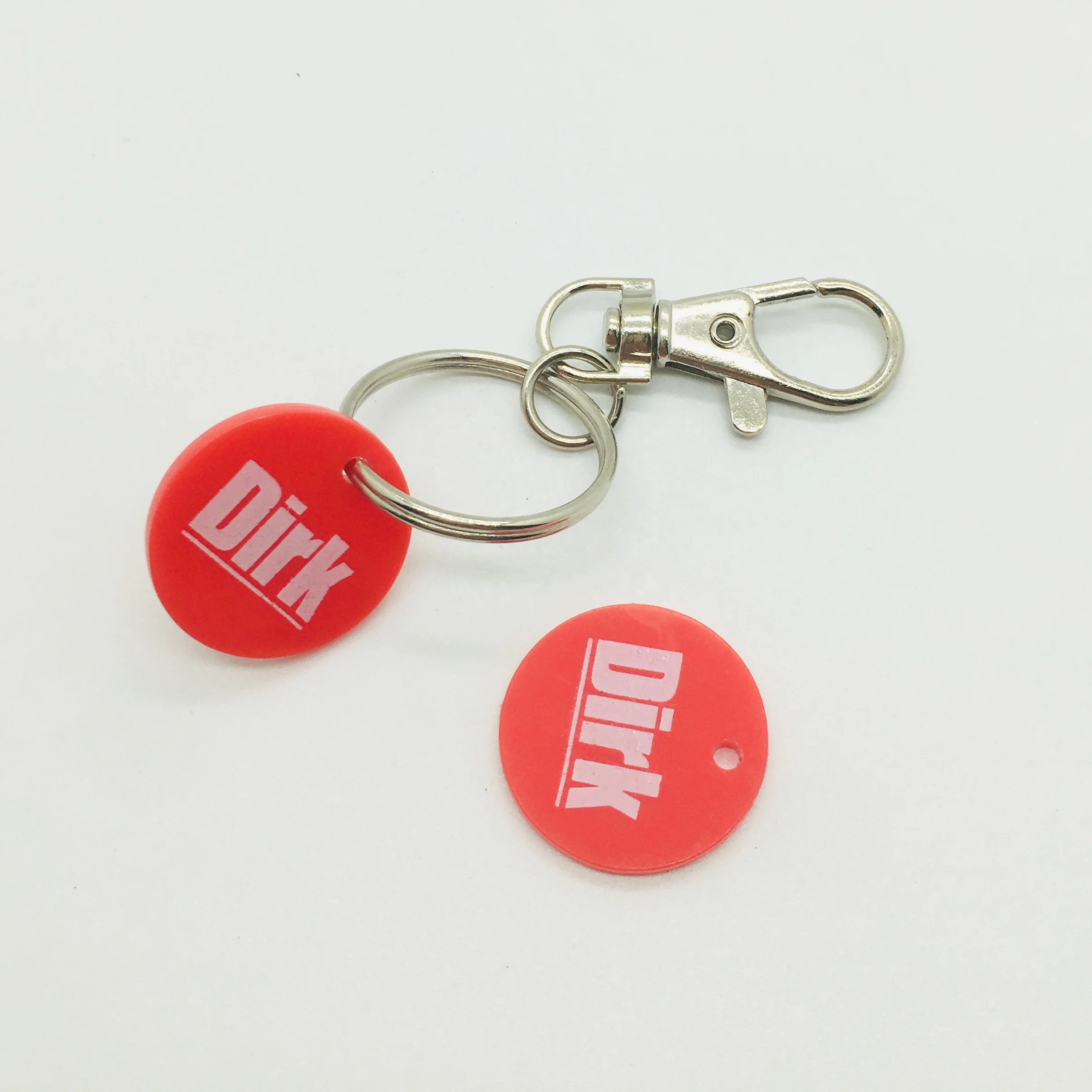 plastic coin for shopping cart