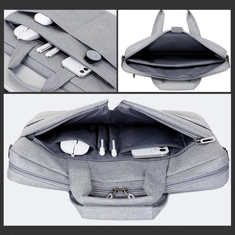 Oem Odm Custom Logo Polyester Briefcase Computer Businesssleeve Shoulder Messenger Bag Laptop Bags Covers For Men Women Ladies
