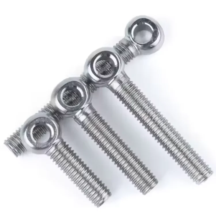 High Quality Din 444 M10 M12 round Eye Bolt 16mm stainless Steel with Plain Finish Hex Head Bolts