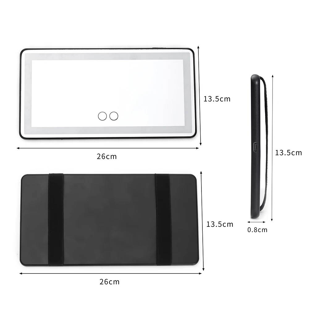 BEAUTME Makeup Mirror Small Car Mirror Vanity Visor Accessories Makeup for Car