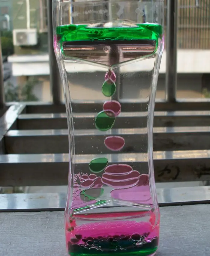 Liquid Motion Bubbler Timer for Sensory /Fidget Toy, Children Activity, Calm Relaxing Desk /Anxiety/Autism Toys