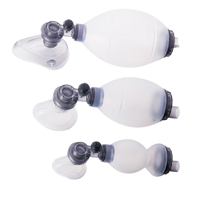 
High quality reusable CE and ISO certificates medical silicone oxygen resuscitator 