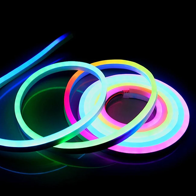 Custom decoration plastic flex strip light neon tubes for sale