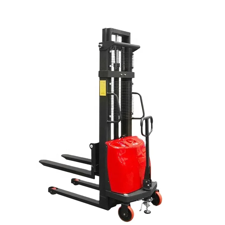 lifting semi electric stackers pallet stacker 1.5ton electric stacking truck forklift