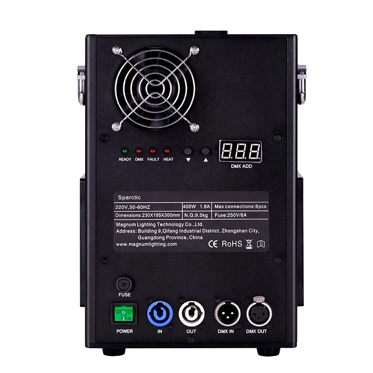 Stage Effect Fireworks Cold Pyro Fountain Machine DMX Spray Flame dmx stage cold spark fountain machine