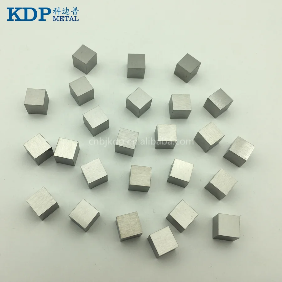 Wolfram price kg tungsten cube 99.95% tungsten dice 1 kg tungsten carbide cube