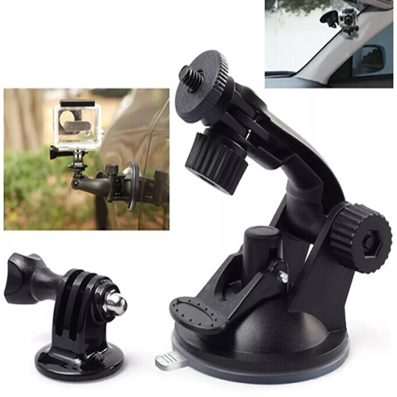 Hot sale1/4 Thread Clamp Car Windshield Suction Camera Mount for Go  Pro Hero camera mount adapter for tripod