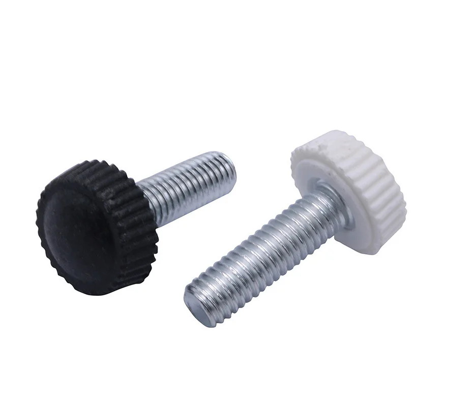 Wholesale Black Custom Knob Screw Plastic Head  Knurled Screw Thumb Screw  with Good Price