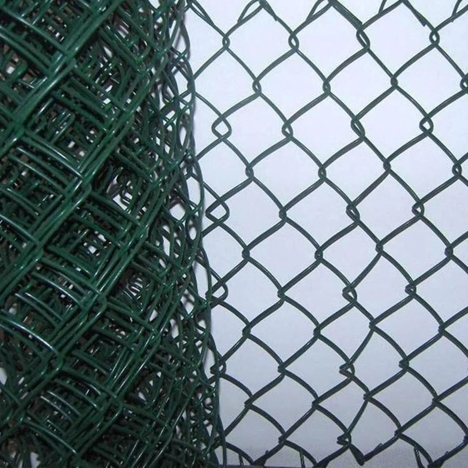 BOCN с ПВХ покрытием 6x12 6x10 зеленый черный белый проволочный забор звено цепи изготовленный на заказ рулон для спортивного поля
