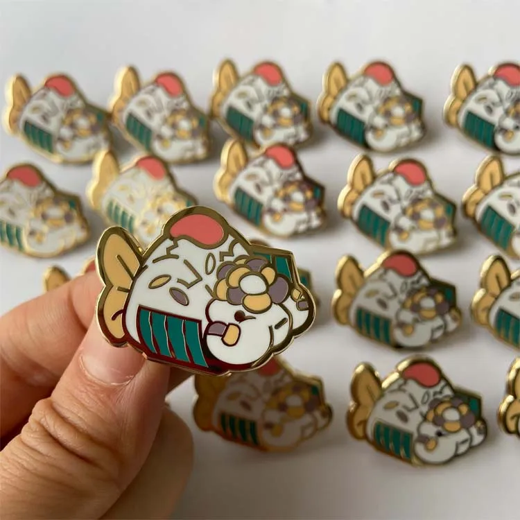 Enamel Pin Designs Custom Made Dyed Metal Black Soft Enamel Lapel Pins