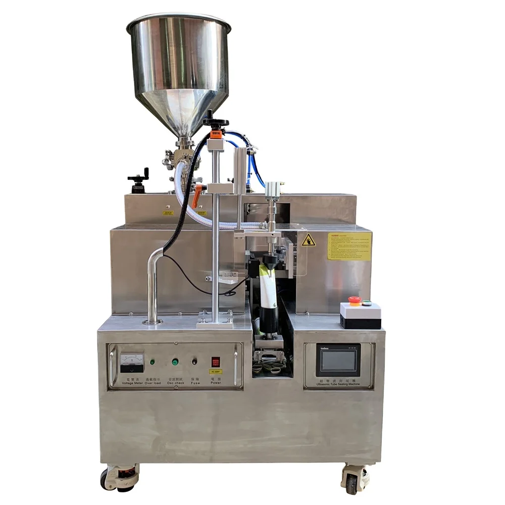 manual hand cream filling machine for plastic tube ointment soft tube sealing condensed milk filling machine