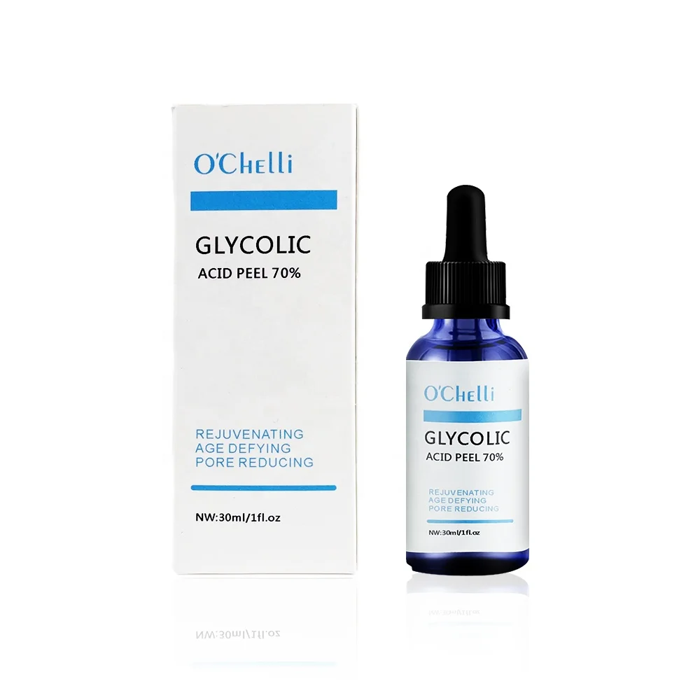 Private Label Organic Exfoliating Anti-wrinkle Mandelic Acid Peel Glycolic Lactic Acid Serum