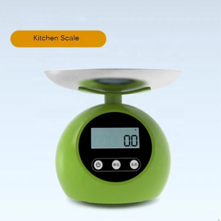 Электронные бытовые кухонные весы Smart Diet 5 кг круглые цифровые