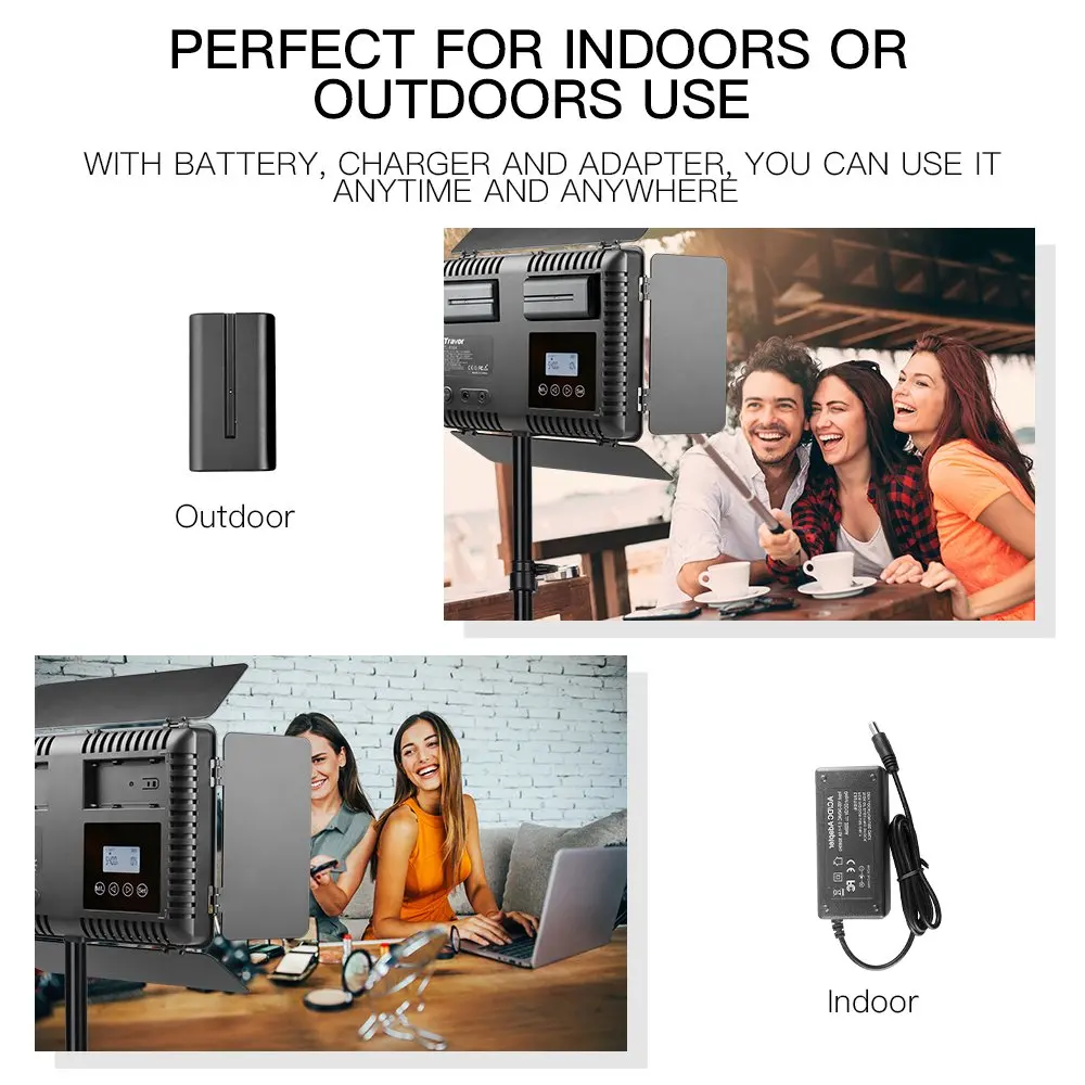 Hot Sale High Quality Led Panel Light 3200-5600k Video Equipped with LCD