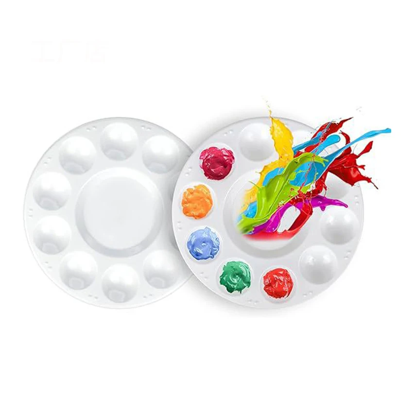 Plastic Paint Tray Palettes for Acrylic Oil or Watercolor Painting Artist Mixing Wet Color