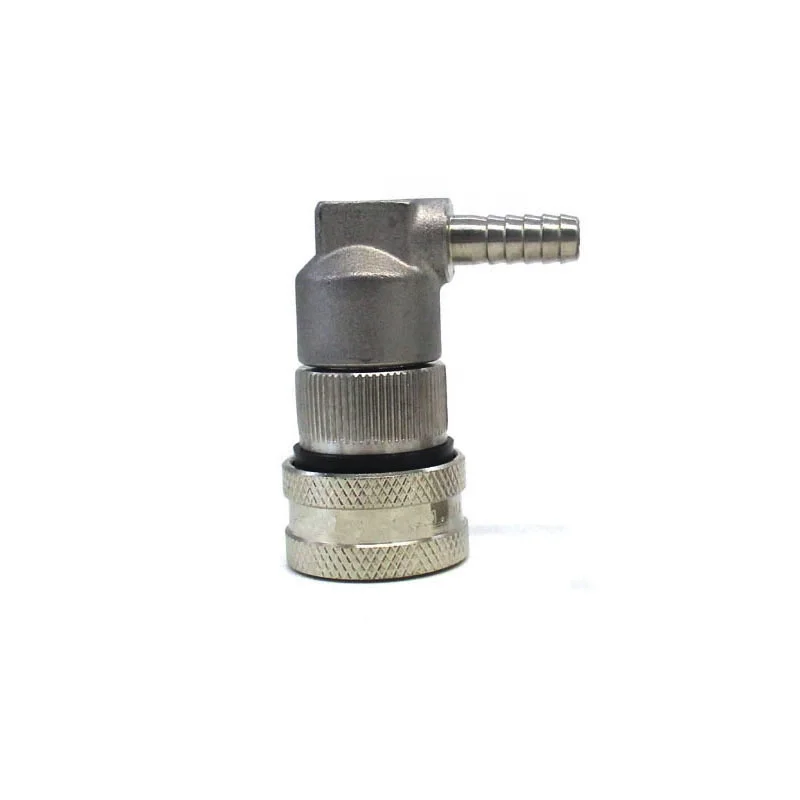 Beer Keg Tap 1/4 barb Gas Ball Lock Disconnect For Homebrew