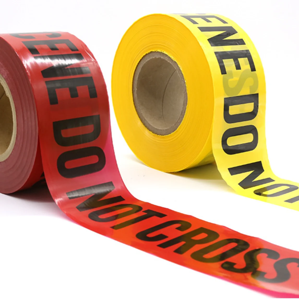Предупреждающая лента, предупреждающая лента, Барьерная маркировка, защитная лента из полиэтилена