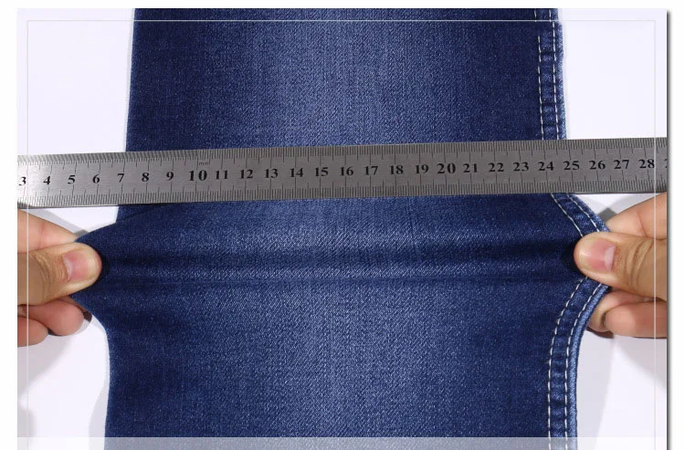 New Wholesale 10.8oz 100%Cotton indigo color rolls of Denim Fabric Good Stretch jeans fabric waterproof Spandex fabric for jeans