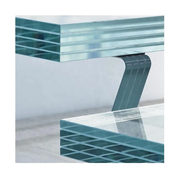 Manufacturer low price quality white window Pvb reflective three layer tempered laminated glass