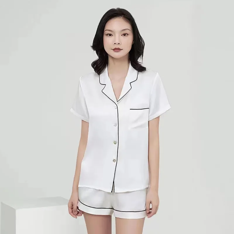 silk pajamas 19mm 100% silk pajamas luxury silk pajama set Housewear