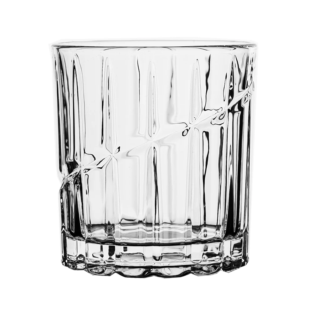 NOVARE 310ml Rotating Whiskey Glasses Old Fashioned Whiskey Glass Creative Tumbler Thickened Whiskey Glasses