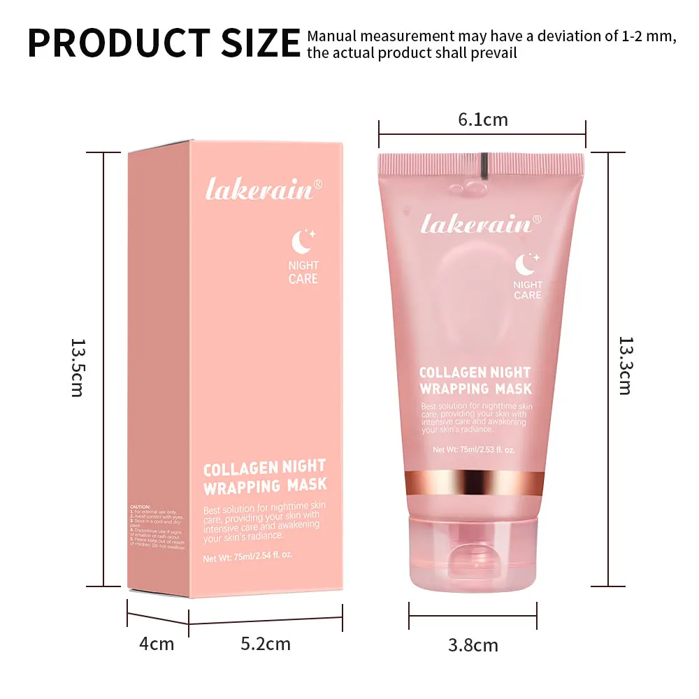 Korean Deep Collagen Mask Peel Off Mask Face Anti Wrinkle Lifting Skin Care Masks Bio Pack Night Wrapping Woman Overnight Skin
