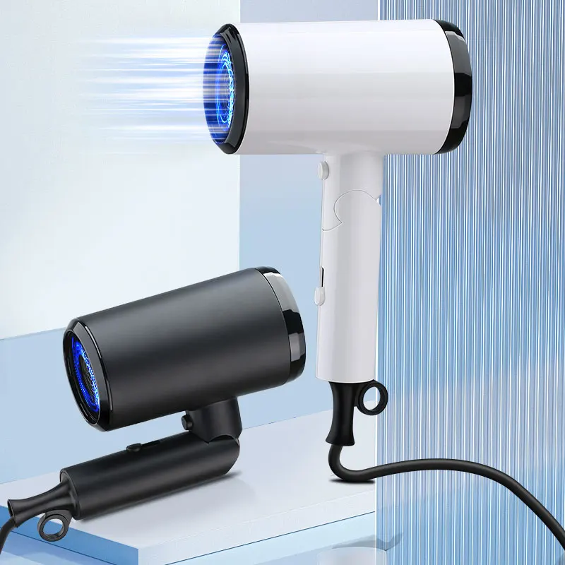 Intelligent hot and cold adjustable function with styling nozzle for hair dryer Silent Hair Dryer